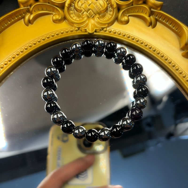 Huaxia Treasures Black Obsidian-Hematite Bracelet - Protection, Focus & Success