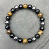 Natural Tiger Eye Black Obsidian Bracelet - Men’s Crystal Gift