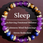 Huaxia Treasures Amethyst-Tiger Eye-Lapis Bracelet - Balance, Wealth & Serenity