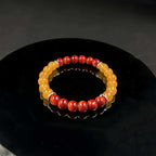 Huaxia Treasures Tiger Eye & Jade Bracelet - Wealth, Success & Protection