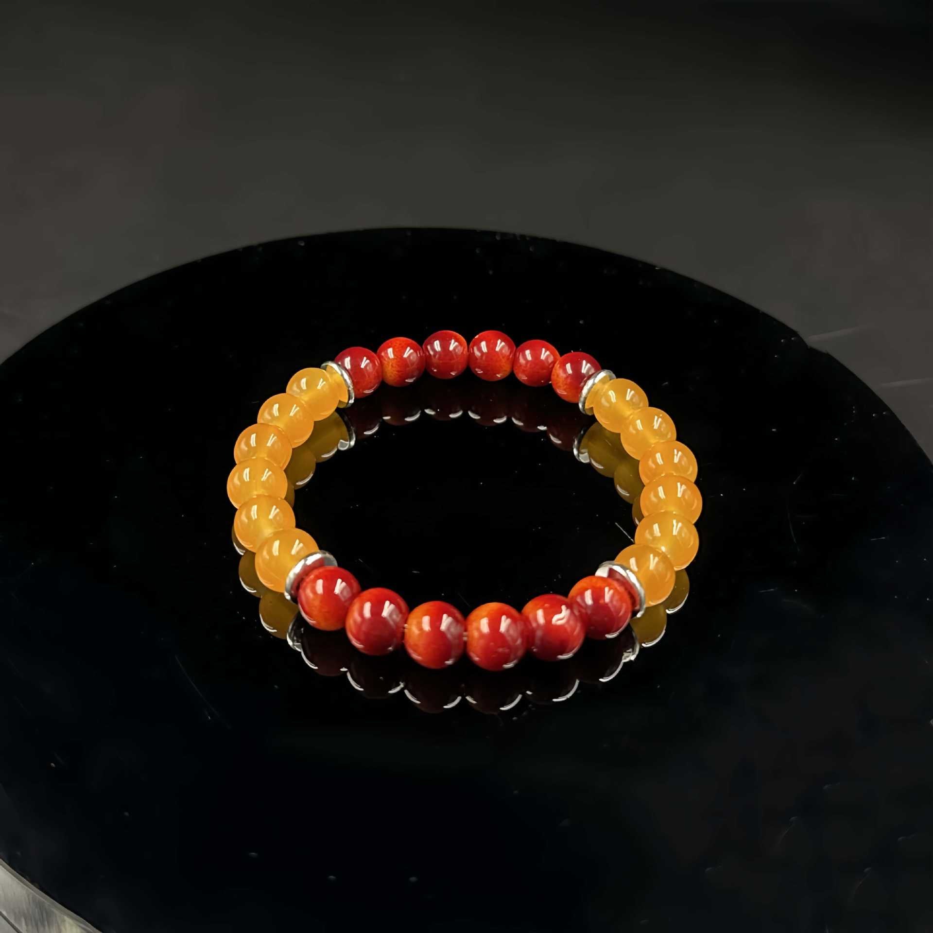 Huaxia Treasures Tiger Eye & Jade Bracelet - Wealth, Success & Protection