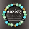 Tiger Eye Turquoise Aventurine Beaded Bracelet - Unisex Gemstone Accessory