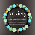 Huaxia Treasures Wealth & Success Bracelet - Tiger Eye, Turquoise & Aventurine Blend