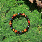 Hematite & Tiger Eye Bracelet - Men’s Stylish Crystal Accessory