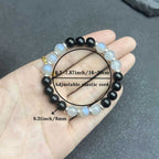Huaxia Treasures Obsidian & Moonstone Bracelet - Protection & Serenity Energized Jewelry
