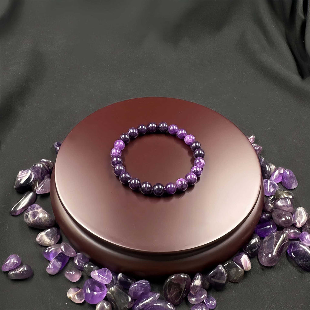 Huaxia Treasures Amethyst Bracelet - Serenity, Healing & Focus Energy Jewelry