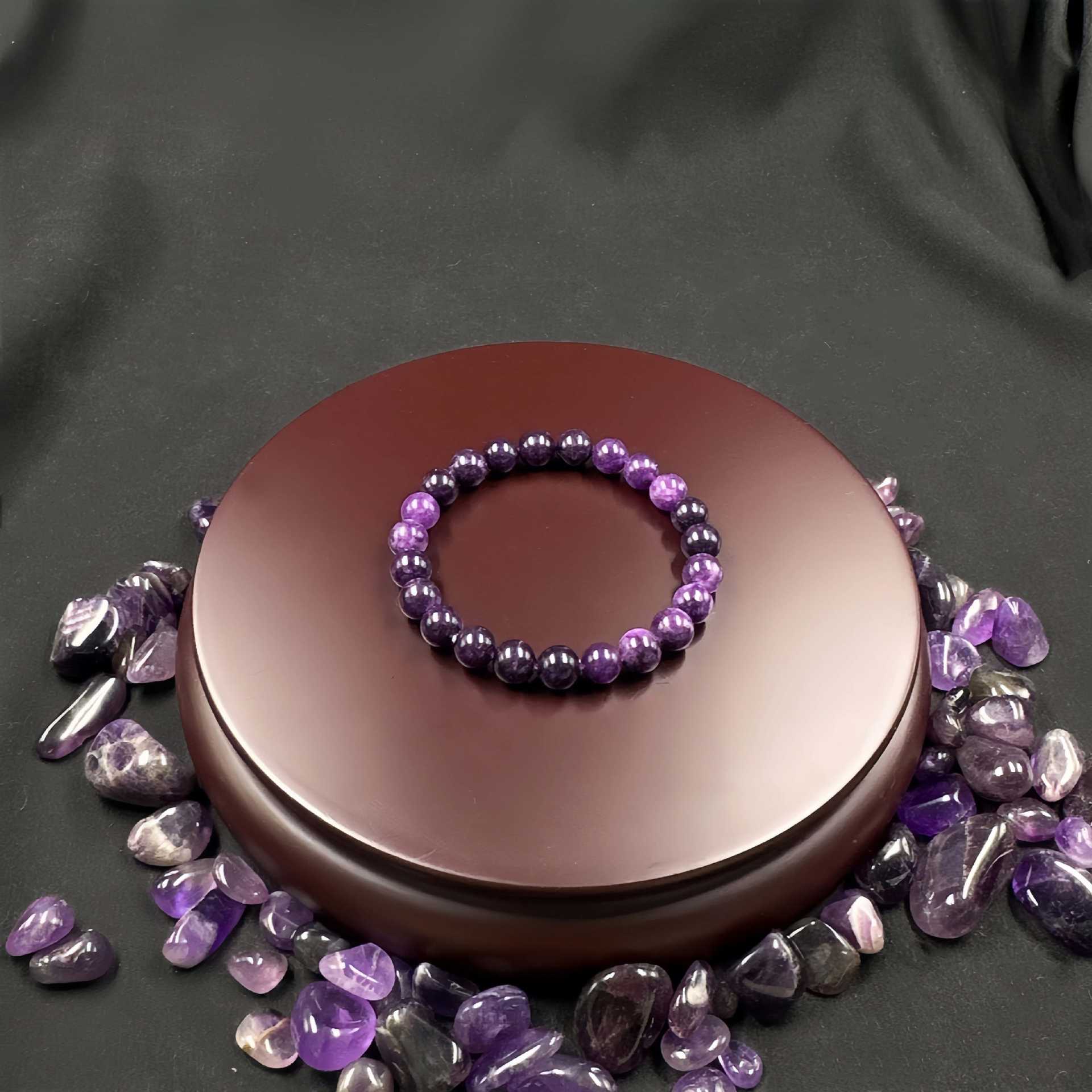 Huaxia Treasures Amethyst Bracelet - Serenity, Healing & Focus Energy Jewelry