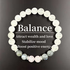 Huaxia Treasures Love & Serenity Bracelet - Jade & Rose Quartz Blend
