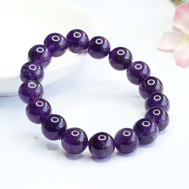 Huaxia Treasures Natural Amethyst Bracelet - Serenity, Focus & Healing