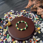 Huaxia Treasures Wealth & Success Bracelet - Tiger Eye, Malachite & Clear Quartz