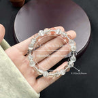 Huaxia Treasures Focus & Balance Bracelet - Clear Quartz & Tiger Eye Gemstone Jewelry