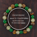 Natural Tiger Eye Malachite Beaded Bracelet