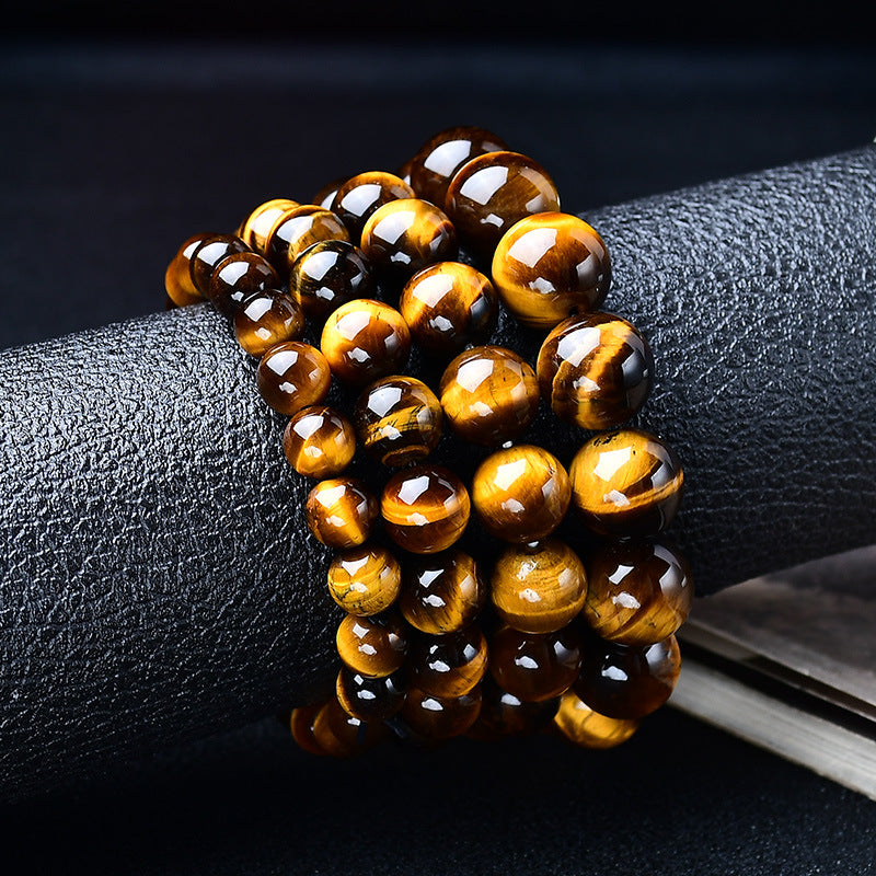 Huaxia Treasures Natural Tiger Eye Bracelet - Wealth, Success & Focus