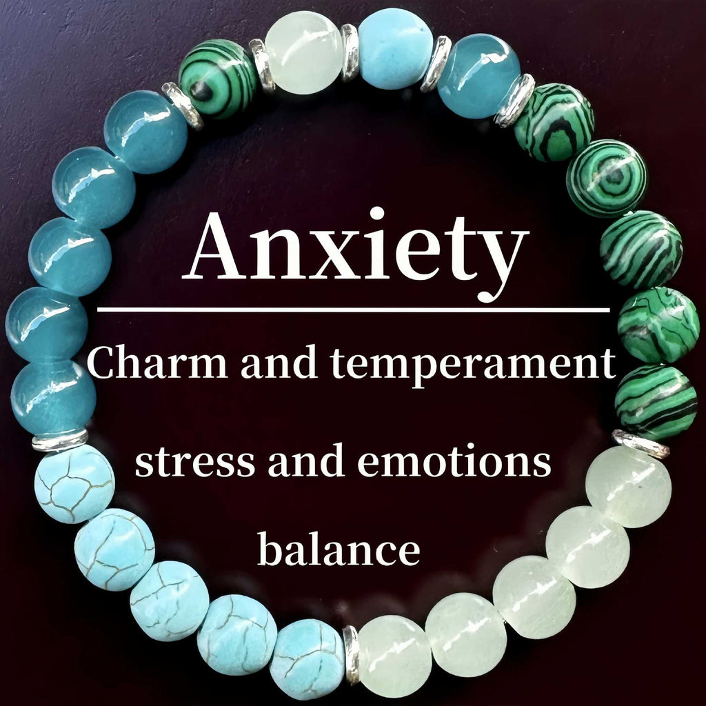 Huaxia Treasures Malachite & Turquoise Bracelet - Healing, Balance & Serenity