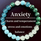 Huaxia Treasures Malachite & Turquoise Bracelet - Healing, Balance & Serenity