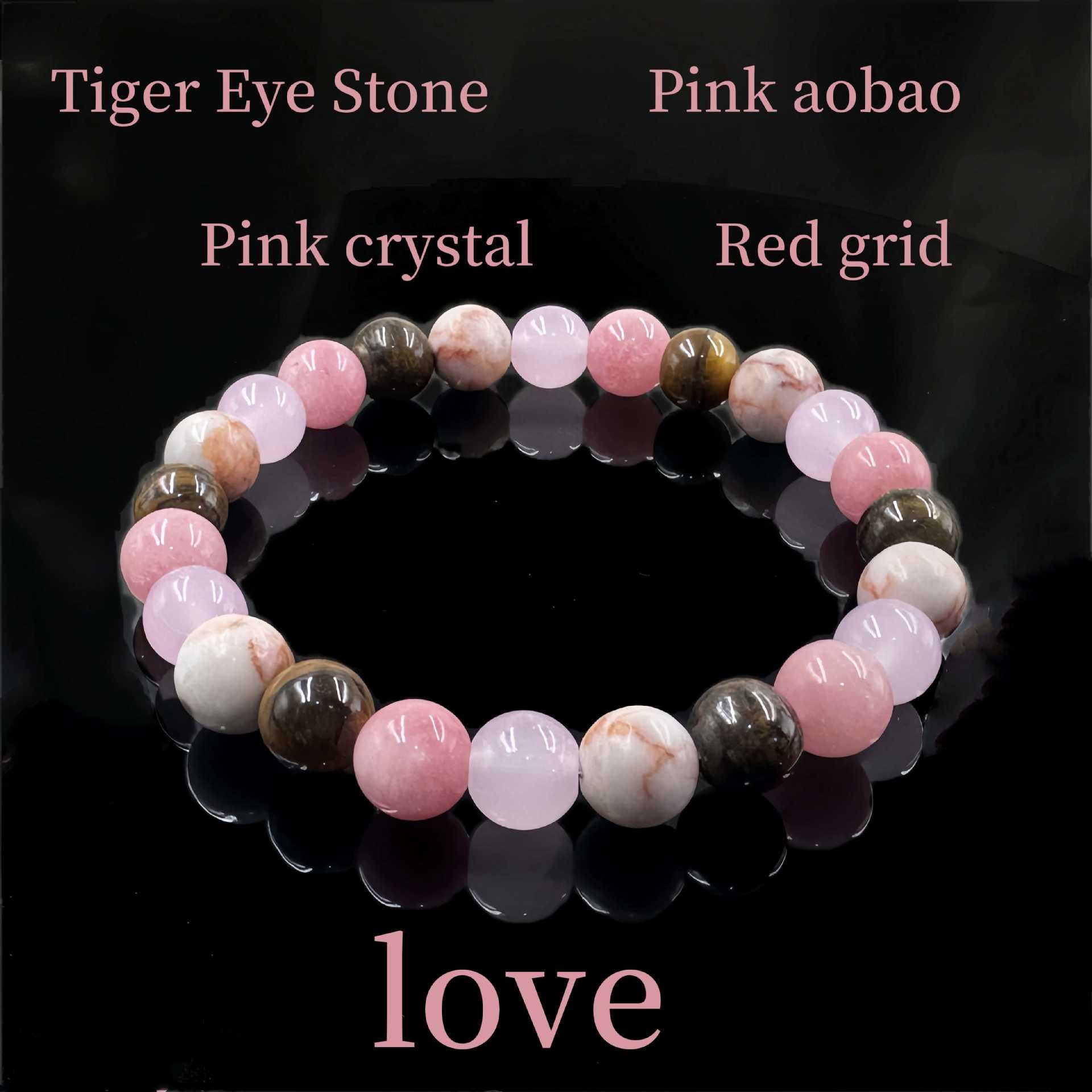 Huaxia Treasures Tiger Eye & Rose Quartz Bracelet - Confidence, Love & Success