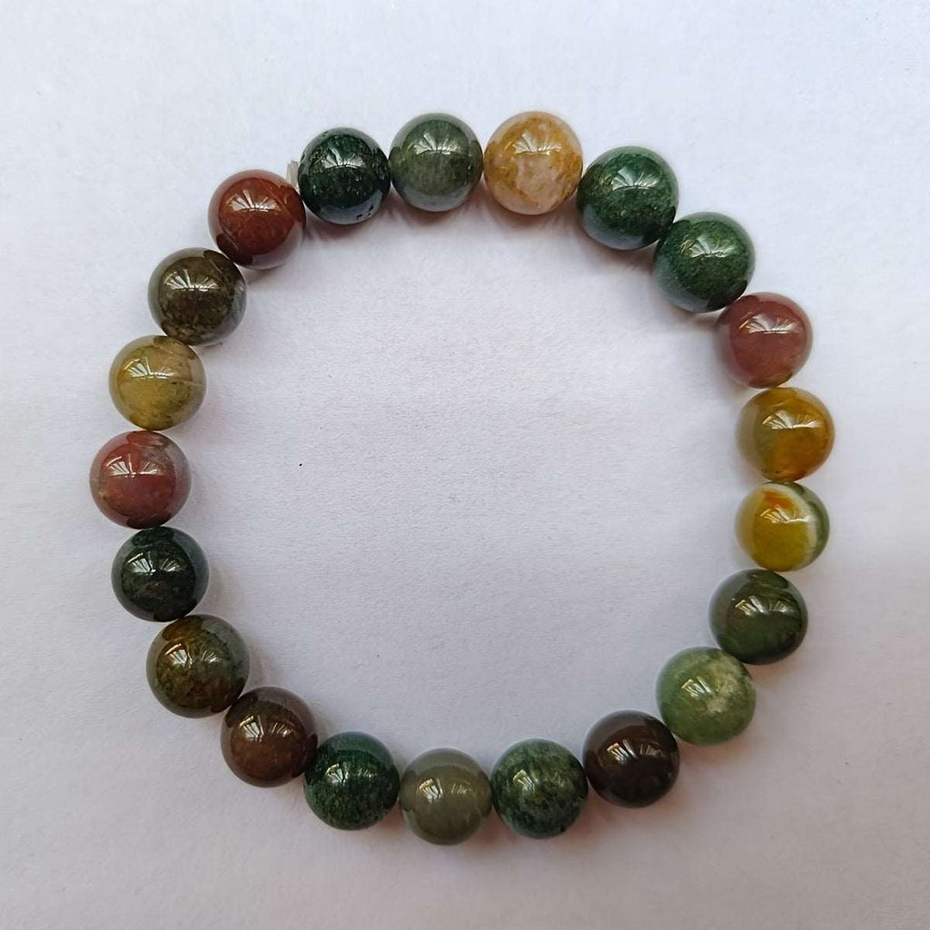 Indian Agate & Pixiu Crystal Bracelet | Women’s Accessory