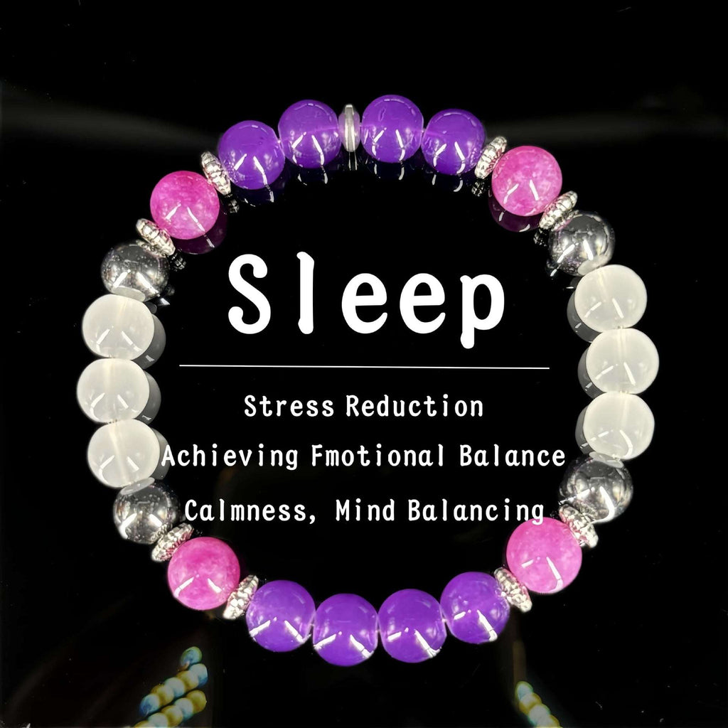 Amethyst Clear Quartz Bracelet - Women's Crystal Accessory