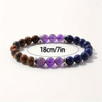 Huaxia Treasures Success & Prosperity Bracelet - Amethyst, Lapis Lazuli & Tiger Eye