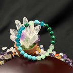 Huaxia Treasures Malachite & Turquoise Bracelet - Healing, Balance & Serenity