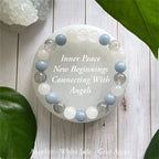 Huaxia Treasures Serenity & Success Bracelet - Aquamarine, Jade & Tiger Eye