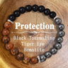 Tiger Eye & Hematite Gemstone Bracelet - Men's Collection