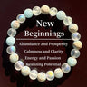 Polished Clear Crystal Shoushan Stone Bracelet - Crystal Accessory