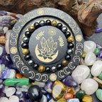 Natural Tiger Eye Black Obsidian Bracelet - Men’s Crystal Gift