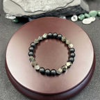 Huaxia Treasures Pyrite & Black Agate Bracelet - Wealth, Protection & Success