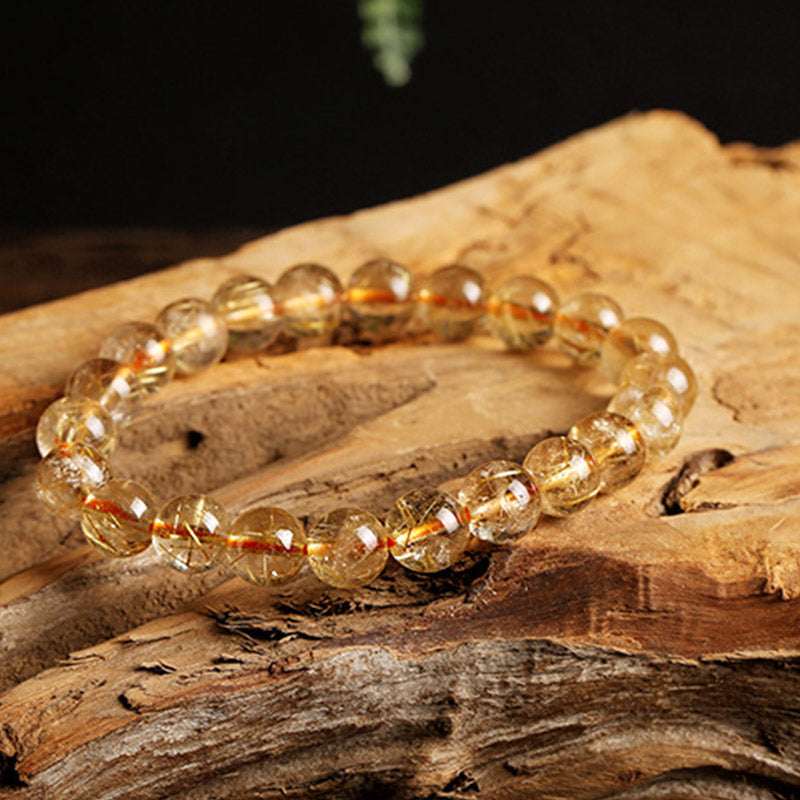 Buddha Stones Natural Citrine Blessing Protection Bracelet Bracelet BS 3