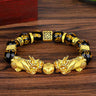 Men's Double PiXiu Obsidian Bracelet - Huaxia Treasures Om Mani Padme Hum Crystal Gift