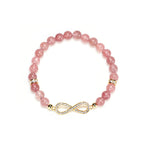 Buddha Stones Natural Strawberry Quartz Positivity Healing Bracelet Bracelet BS 4