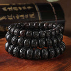 Buddha Stones Tibetan Lightning Strike Wood Protection Bracelet Bracelet BS 1