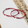 Crystal Gifts for Women - Huaxia Treasures 925 Sterling Silver Bead Red String Braided Bracelet