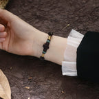 Buddha Stones Red String Jade Luck Fortune Knot Braided Couple Bracelet Bracelet BS 12