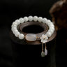 White Jade Bracelet - Crystal Gift for Women