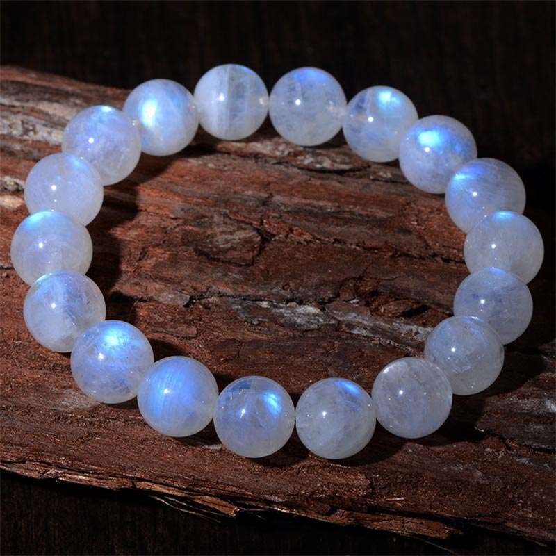 Buddha Stones Natural Moonstone Prosperity Bracelet Bracelet BS 2