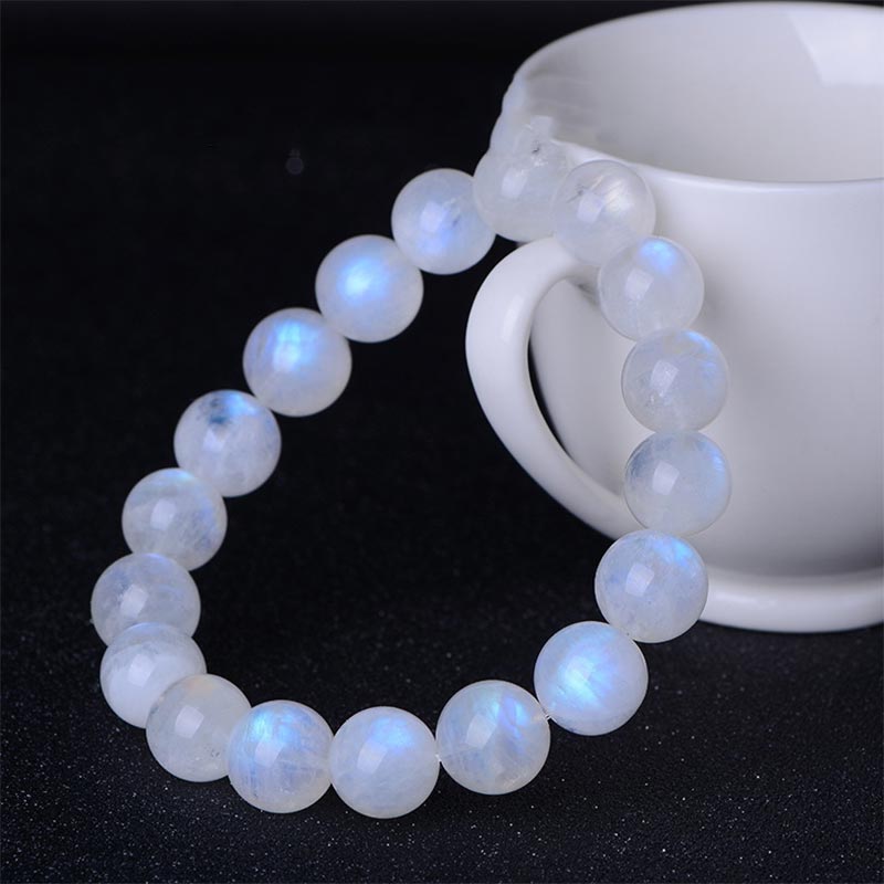 Buddha Stones Natural Moonstone Prosperity Bracelet Bracelet BS 1