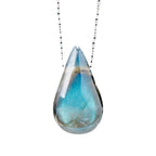 Buddha Stones Labradorite Water Drop Support Healing Necklace Pendant Necklaces & Pendants BS 9