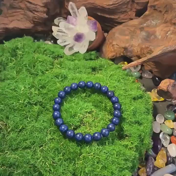 Huaxia Treasures Serenity & Success Bracelet - Lapis Lazuli Gemstone Jewelry
