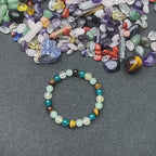 Natural Amethyst Tiger Eye Bracelet - Women’s Mixed Gemstones Gift