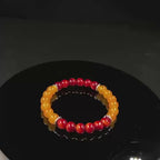 Huaxia Treasures Tiger Eye & Jade Bracelet - Wealth, Success & Protection