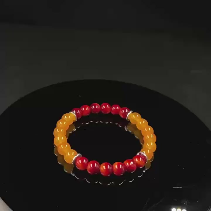 Huaxia Treasures Tiger Eye & Jade Bracelet - Wealth, Success & Protection