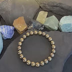 Natural Pyrite Stone Bracelet - Women’s Crystal Gift